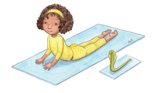 12 Illustrations To Teach Kids Yoga Poses