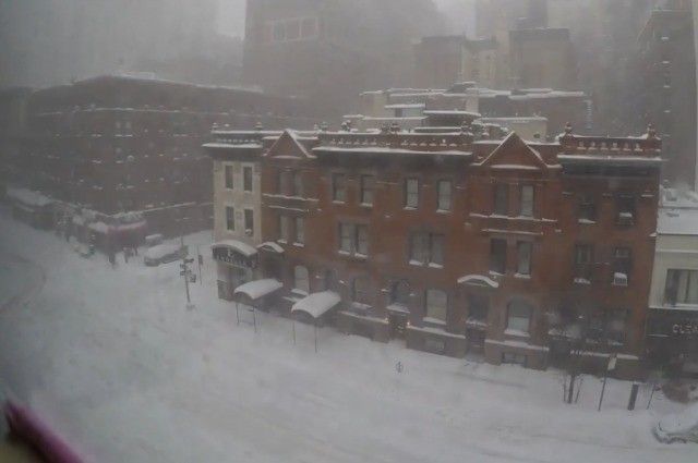 Superstorm Jonas Covering New York City In Just 90 Seconds