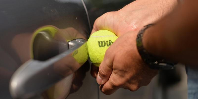Unlock A Car Door With A Tennis Ball