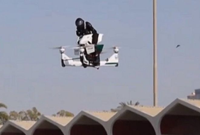 police flying motorcycle