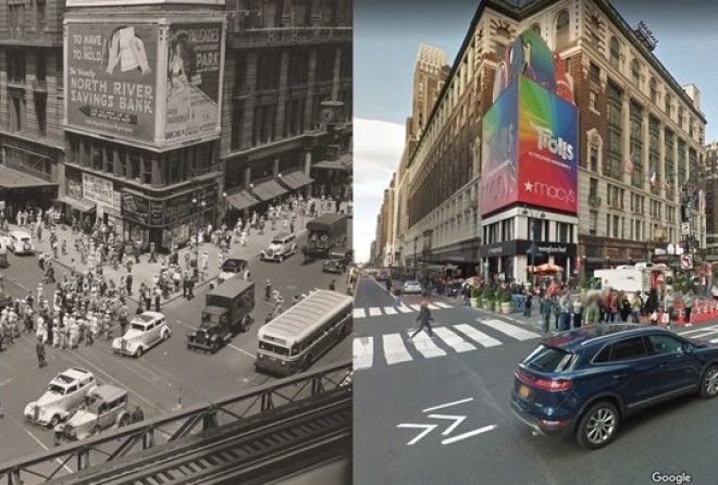 Beforeandafter photos show New York City's public space