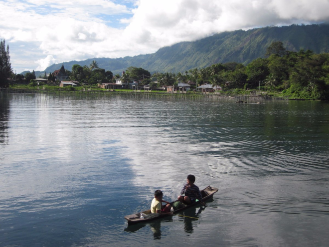 Stay in a homestay at Lake Toba Indonesia