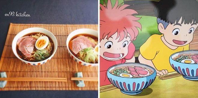 Ham Noodles From Ponyo 