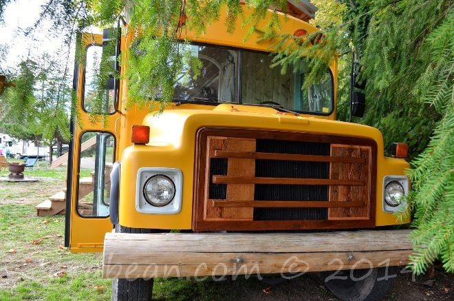 Couple Converts A School Bus Into A Magical Tiny Home