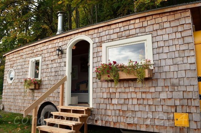 Couple Converts A School Bus Into A Magical Tiny Home
