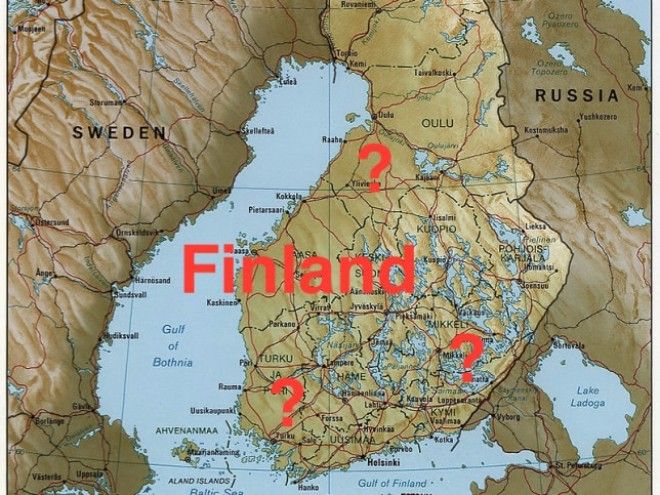 3. Finland doesn't exist either.