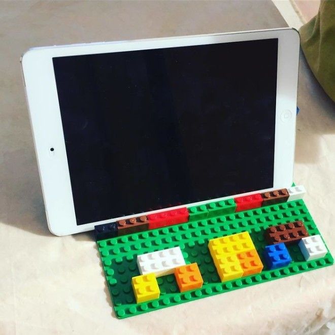 I Asked For An iPad Holder For The Kitchen And Got A Lego One With Mom On It