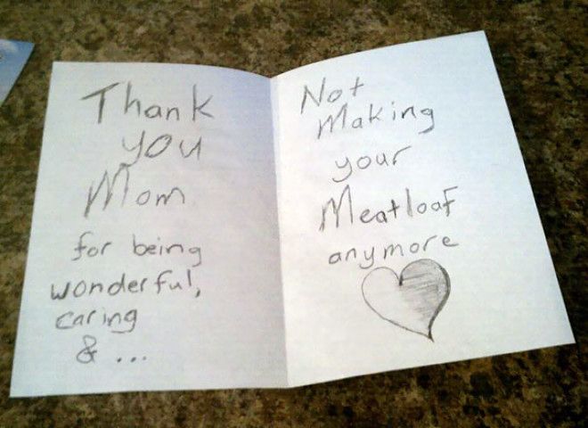 Friends 5th Grade Son Made Her This Card On Mothers Day