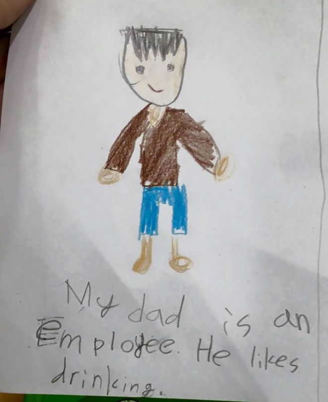 The Boy Was Asked To Describe His Father