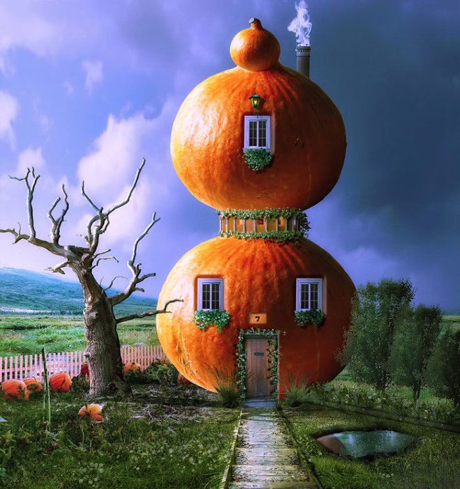 Artists Use Objects And Fruits To Build Houses In Photoshop And Many Of Them Give Even The Will To Live