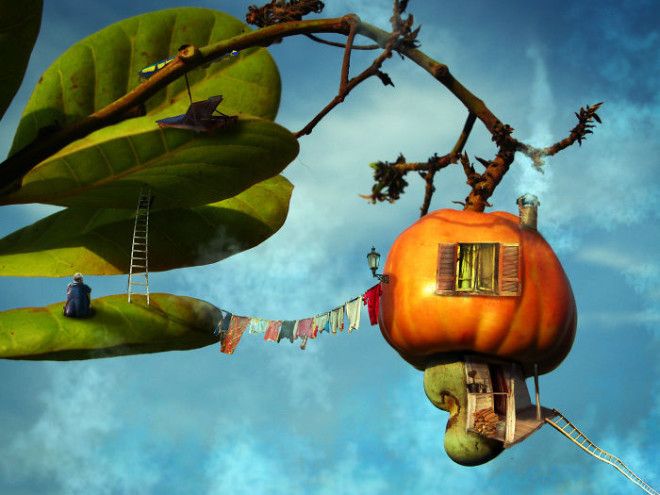 Artists Use Objects And Fruits To Build Houses In Photoshop And Many Of Them Give Even The Will To Live