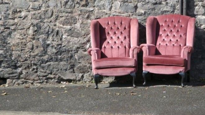 Chairs on the street