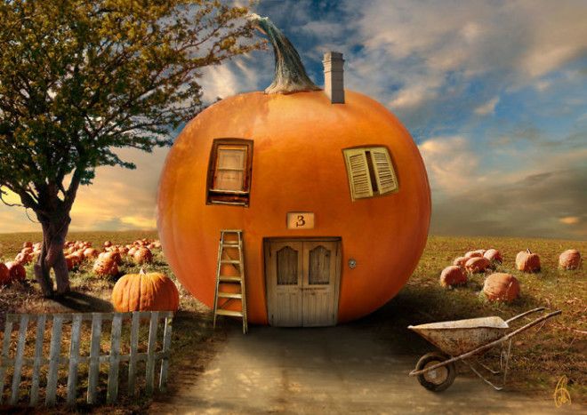 Artists Use Objects And Fruits To Build Houses In Photoshop And Many Of Them Give Even The Will To Live