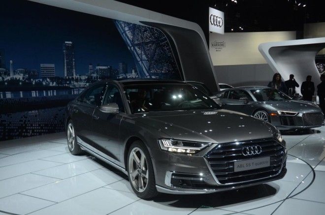 Audi is showing off their new flagship A8 luxury sedan.