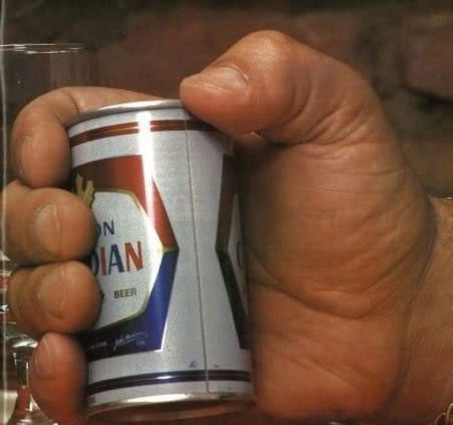 Holding A Beer Can