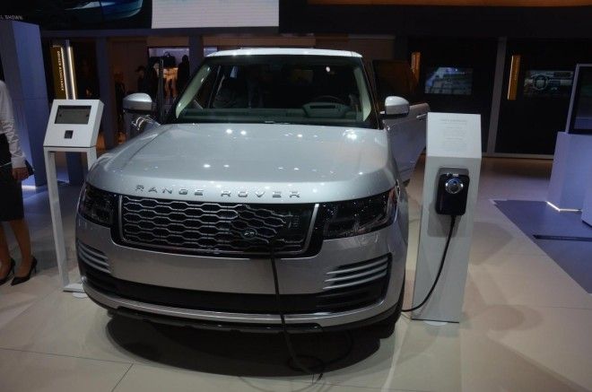 Its sister brand, Land Rover, has a host of offerings on display, including a new plug-in hybrid Range Rover.