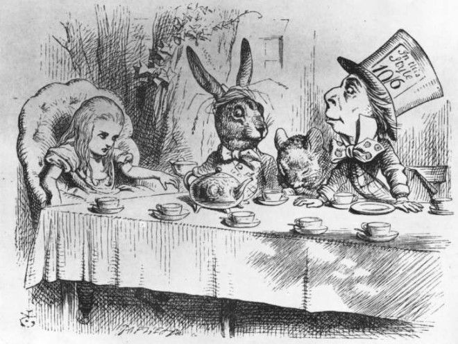 An illustration from 'Alice's Adventures in Wonderland'