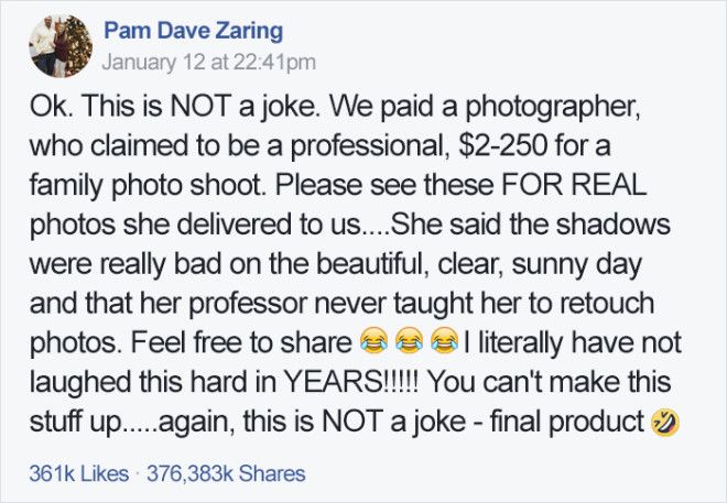 Family Hires Professional Photographer For 250 To Take Their Portraits