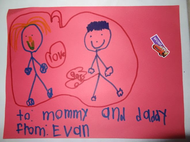 Amazing Valentines Day Card Of Mom Sharing Love While Dad Shares Gas