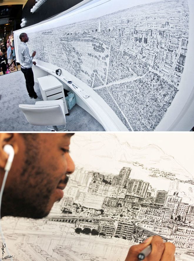 Diagnosed With Autism At Age Three, Stephen Wiltshire Is Now Famous For Producing Highly Detailed Scenes After Just A Brief Glance