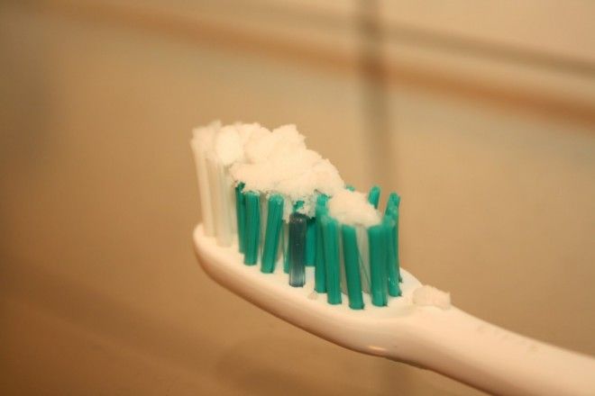 If you don't have toothpaste you can use baking soda instead. 