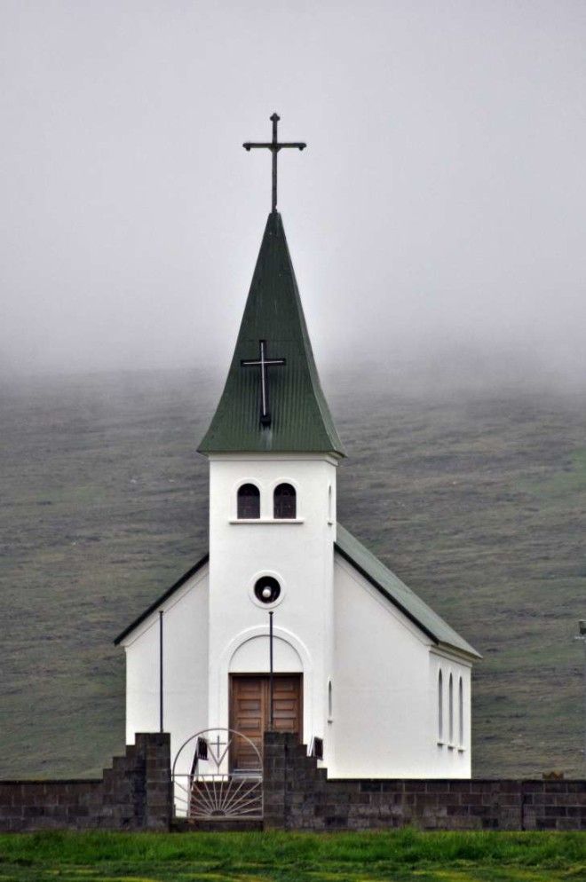 The church in Tjörn, Iceland, where Agnes Magnusdottír is buried