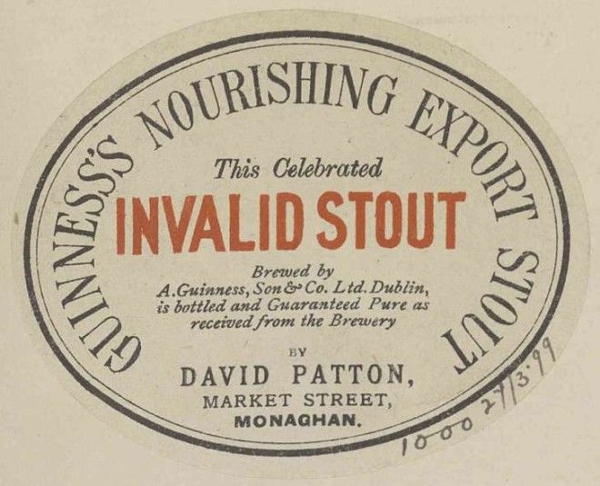 A label for Guinness invalid stout
