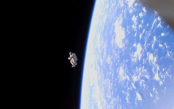 No, this isn't a scene from a sci-fi movie — this spacesuit is empty. Dubbed SuitSat-1, this unneeded Russian space suit was filled with old clothes and launched to orbit the Earth in 2006.