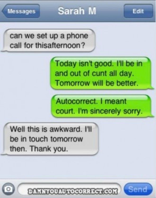 15 Worst Autocorrect Mistakes People Have Sent Their Bosses