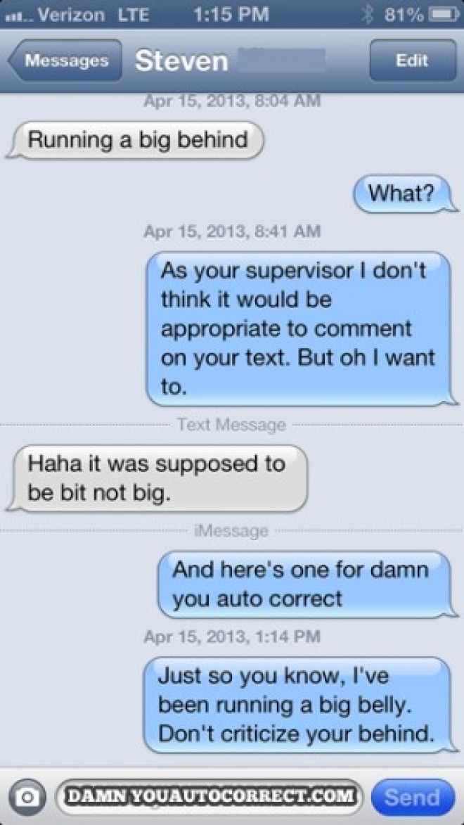 15 Worst Autocorrect Mistakes People Have Sent Their Bosses