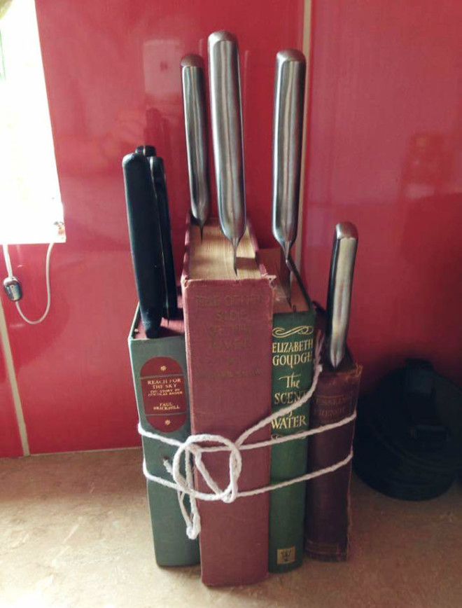 Upcycled Knife Block