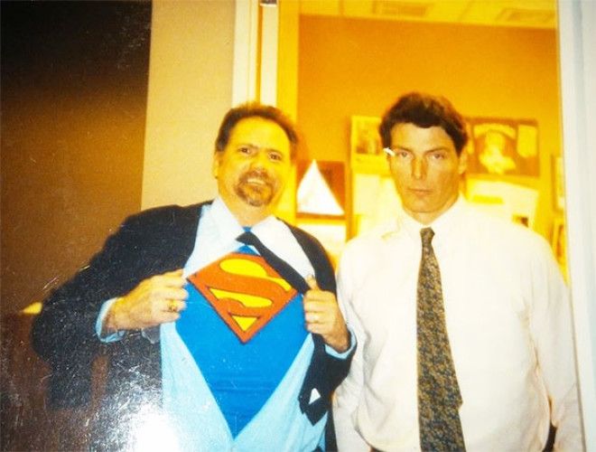 Many Years Ago My Dad Got To Meet Christopher Reeves The Man Of Steel Did Not Appreciate His Shenanigans