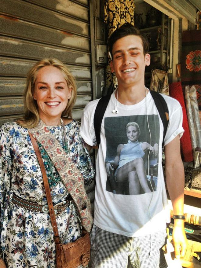 One Of My Friends Was Walking In Tel Aviv With His Basic Instinct TShirt When