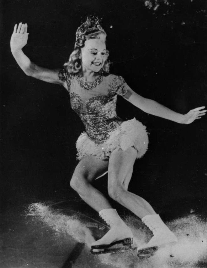 A picture of Norwegian figure skater Sonja Henie