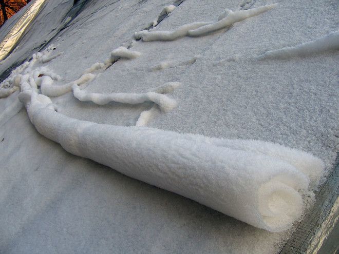 A 2007 roller on a roof.