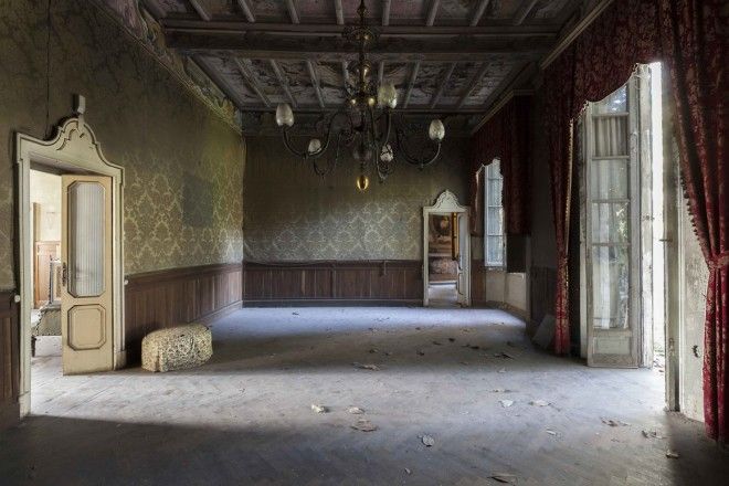 Two years ago, this 19th century villa outside Milan was in bad shape. It has since been restored and sold to a new owner. 