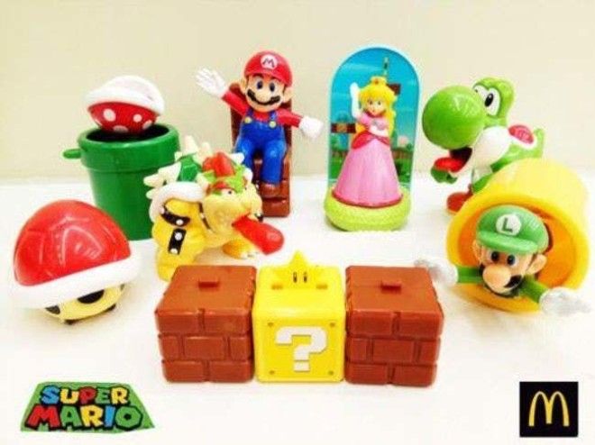 2017's 'Super Mario is listed (or ranked) 5 on the list McDonald's Happy Meal Toys You Threw Away That Are Worth An Insane Amount Of Money Today