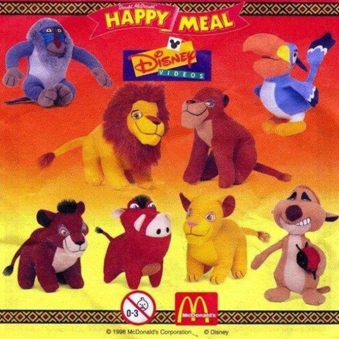 'The Lion King II' Plu is listed (or ranked) 8 on the list McDonald's Happy Meal Toys You Threw Away That Are Worth An Insane Amount Of Money Today