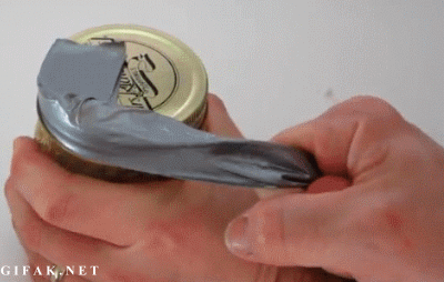 Duct tape can give you the grip and leverage you need to open a jar.