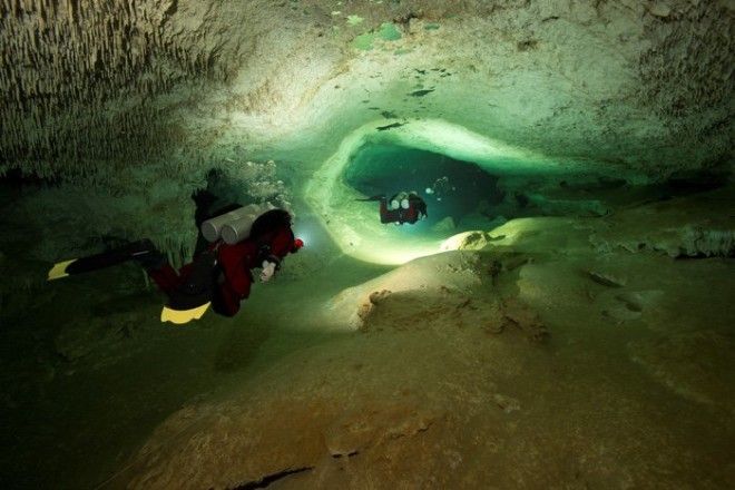 underwater cave