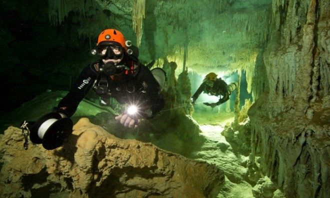 underwater cave