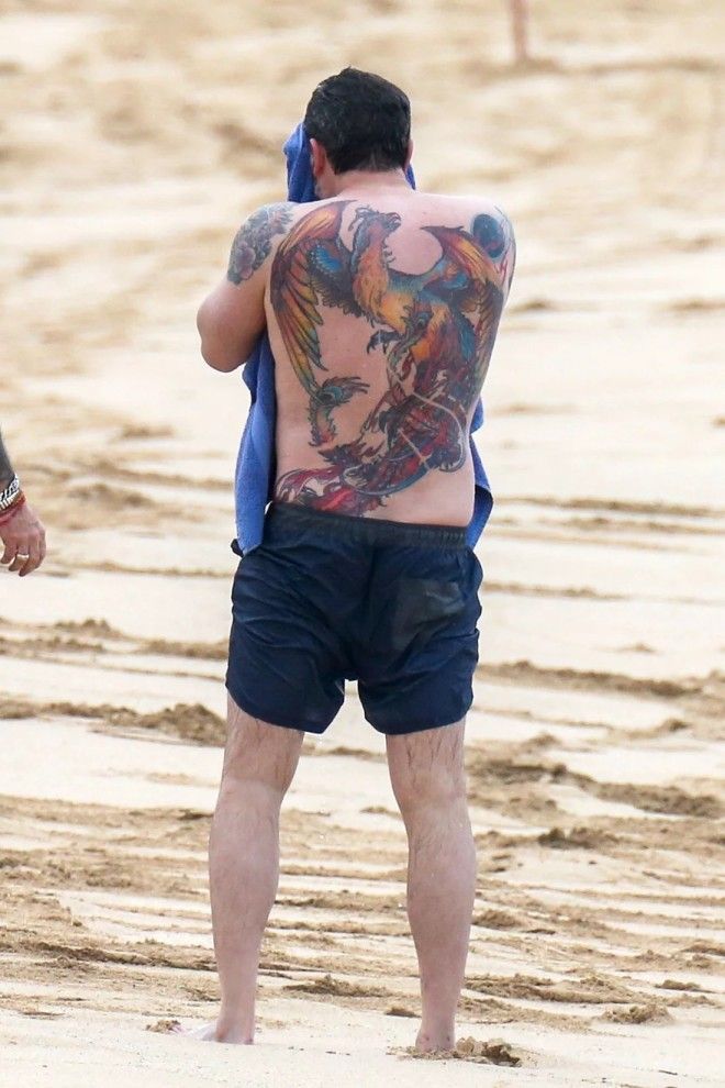 Ben Afflecks Massive Back Tattoo Mocked