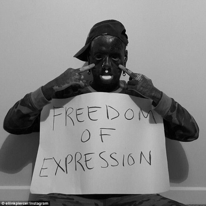 'I wanted to look like an abstract character in one of Picasso’s paintings,' he tells MailOnline