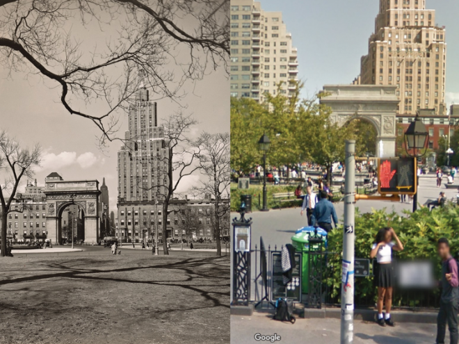 Washington Square looked remarkably similar in 1935 compared to today, also thanks to historic preservation laws.