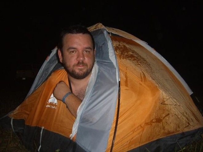 3 Years Ago He Unknowingly Bought A 2 Person Childs Tent Thinking It Was Adult Sized And He Still Took It To The Festival