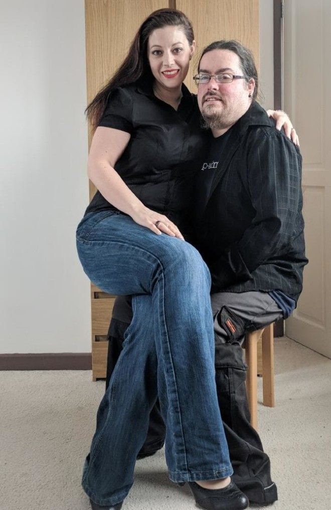 Cara Douglas with her husband Darren. Picture: Cavendish Press
