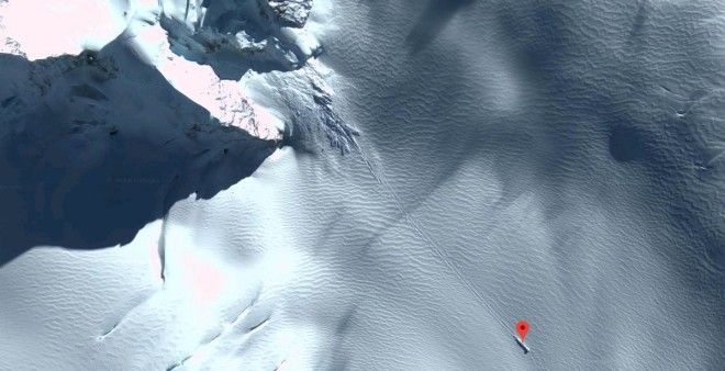 Alien hunters are convinced there's a crash-landed spaceship on a remote Antarctic island