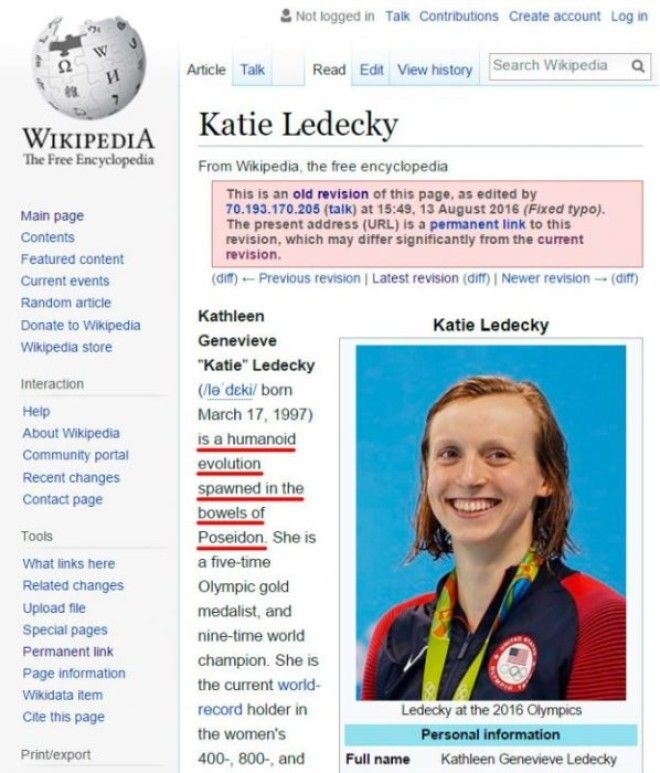 12 Of the Hilarious Wikipedia Edits By Internet Trolls