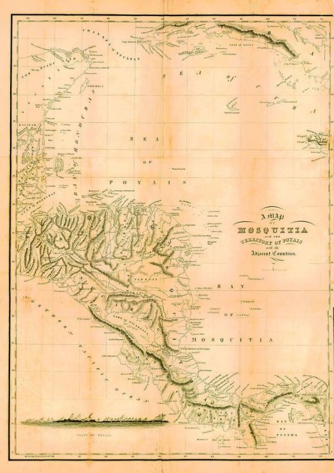 Map of the imaginary Territory of Poyais Map of the imaginary Territory of Poyais