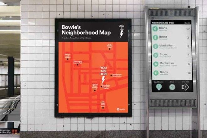 Spotify and the MTA's David Bowie subway takeover